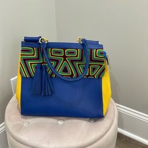 One of kind leather purse